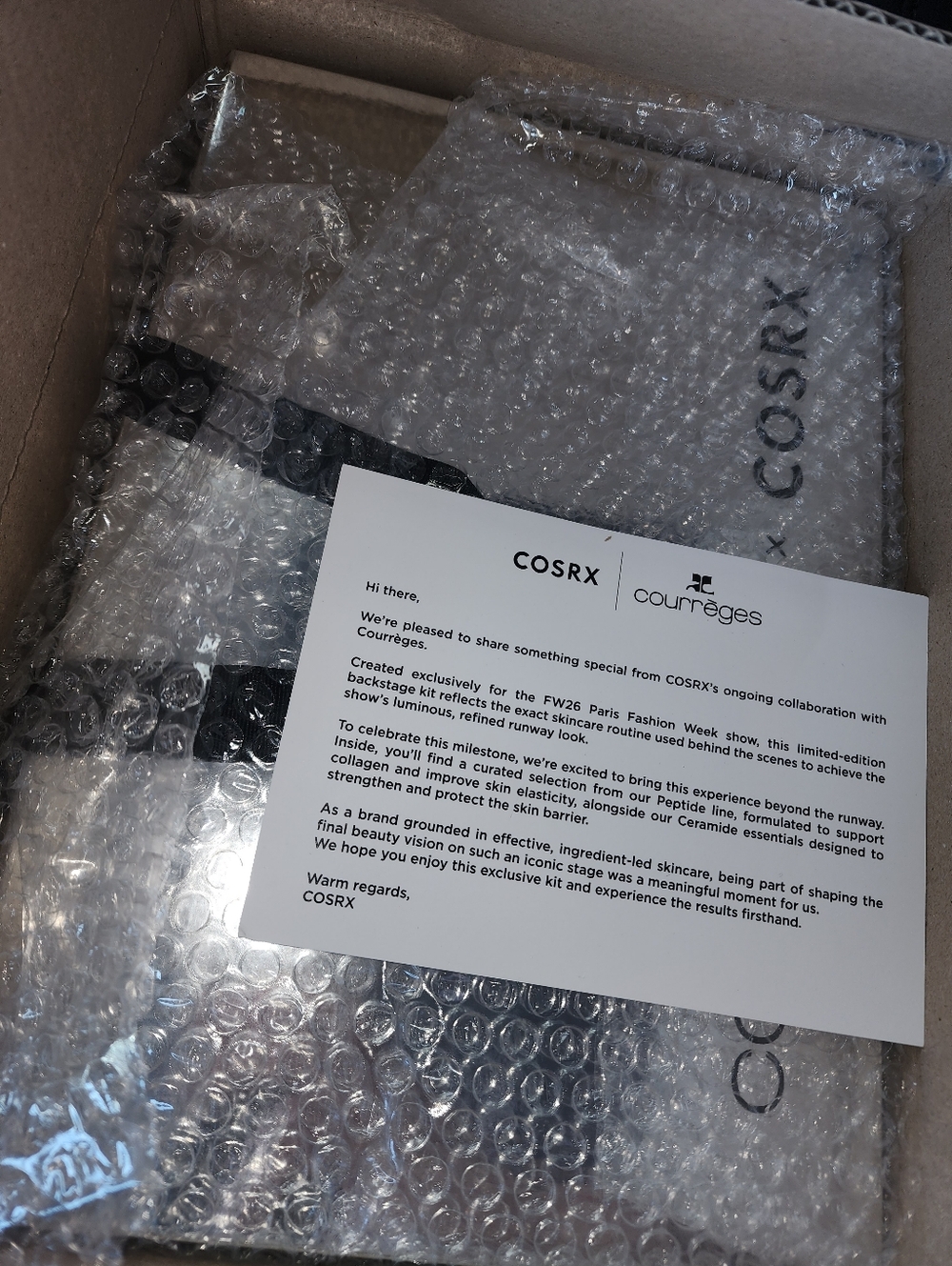 COSRX x Courrèges Limited Edition Skincare Set - Unopened PR